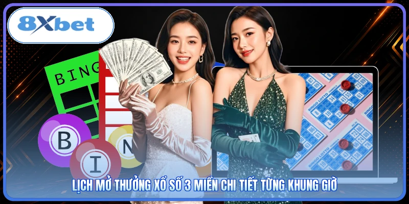 Lịch mở thưởng xổ số 3 miền chi tiết từng khung giờ