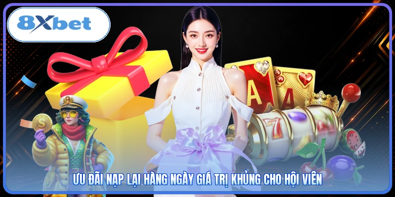 Ưu đãi nạp lại hàng ngày giá trị khủng cho hội viên